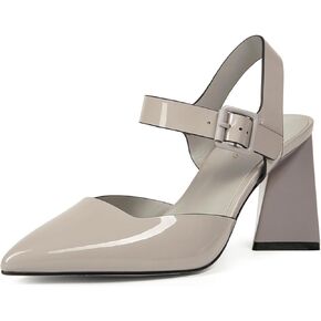 Heeled Sandals for Women Slingback Block Heels Elegant Ankle Strap Chunky High Heel Sandals Shoes