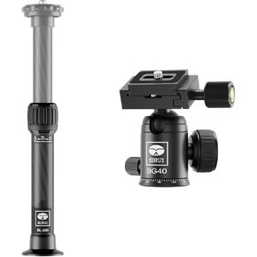 SIRUI Tripod Ball Head, Professional Metal 360° Rotating Panoramic Ball Head with Quick Release Plate, Load up to 22lbs/10kg for 1/4" Tripod, Monopod, Slider, DSLR Camera（BG40）
