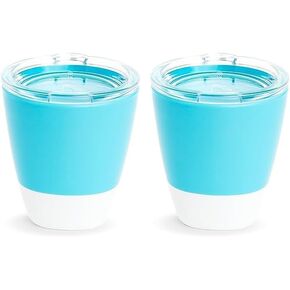 Munchkin® Splash™ Open Toddler Cup with Training Lid, 7 Ounce, Blue (Pack of 2)