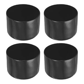 4 Pack Screw Thread Protector Cover Rubber End Caps, [for Screw, Bolt, Rod End Cap] - 2 3/16"(56mm) ID/Black