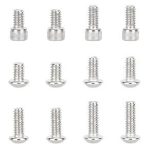 CAMVATE 12 Pieces 1/4"-20 Camera Mounting Screw with Storage Cases(Hex Socket Head & Button Head Cap)-3733