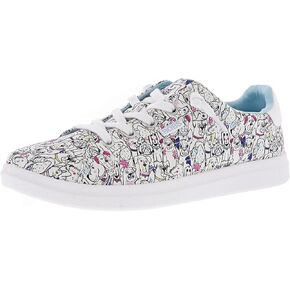 Skechers Women's Bob's D'vine- Doodle Fair Walking Shoes, White/Multi, 7.5M