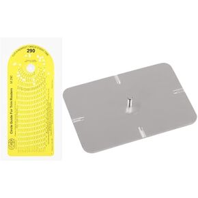 Jasper 290 Circle Guide and M 350 Blemish Free Pivot Plate Bundle | You’ll Cut Perfect Blemish Free Tabletops and Decorative Discs Every Time