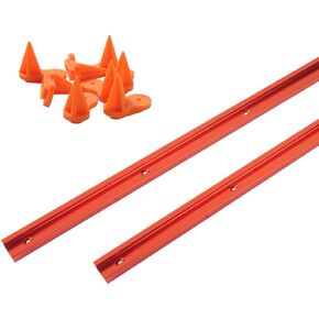 O'SKOOL 2pack 48 inch Double Cut Universal T Track with 8pack Mini Finish Points