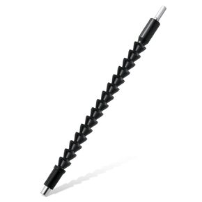 Flexible Drill Bit Extension, 1/4 inch Hex Soft Flexible Shaft Extension Bits Bendable Screwdriver Drill Attachments Bit Holder for Connect Drive Shaft Tip, Black