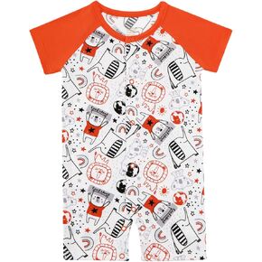 Baby Boys Girls Romper Infant Short Sleeve Snap Onepiece Rompers Toddler Outfits Jumpsuit Bamboo Viscose Clothes