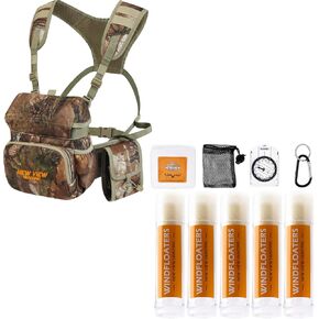 NEW VIEW Binocular Harness Chest Pack + Wind Checkers for Hunting Set