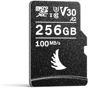 Angelbird 256GB AV PRO MicroSD V30 UHS-I microSDXC A2 Rated Class 10 Memory Card with SD Adapter Featuring X-Ray, Magnet, ESD Proof Construction, and Weatherproof Qualities