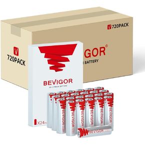 BEVIGOR Lithium Batteries AA, AA Batteries 24Pack, 3500mAh 1.5V AA Lithium Battery, Double A Battery, Longer Lasting Lithium Iron AA Batteries for Flashlight, Toys, Remote Control【Non-Rechargeable】