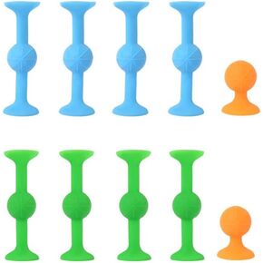 Suction Bath Toys for Toddlers - 10 Pcs Sensory Suction Cup Toys for Kids, Stress Relief Fidget Toys Bathtub Toys for Travel and Bath Time, Perfect for Fine Motor Skills and Creativity
