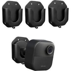 3 Pack Blink Camera Wall Mount Bracket, [2 Mounting Options] Adhesive or Drill, for Blink Mini/Mini 2 /Blink Outdoor 4 /Blink Indoor Cameras, Camera Mount Wall Mount for Blink Series- Black