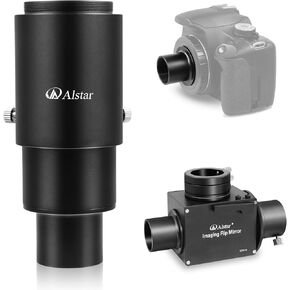 Alstar 1.25" Extendable Camera Adapter - Bundle with - 1.25" Astrophotography Flip Mirror