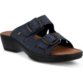Flexus Women's Decca Slide Sandal Navy EU 41 / US 9.5-10
