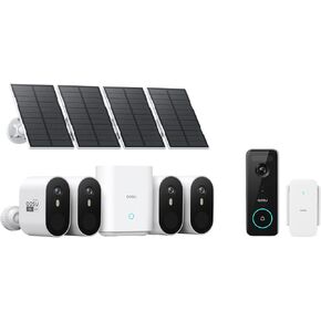 نظام جرس AOSU Solarcam Pro 4 -Kit + 5MP - لا توجد رسوم شهرية