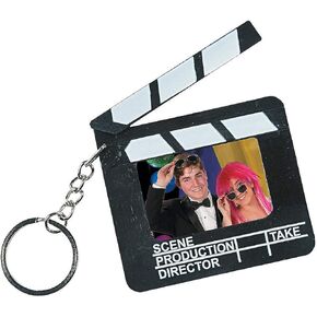 Fun Express 12 Director's Clapboard Keychain Party Favors - Photo Frames