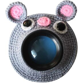Huggers,Animal Shutter,Stuffed Animal,Cute Animal Lens Accessory Teaser Toy,Photography Props, Camera Buddies Posing Prop for Portable Video Devices(Orange)