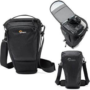 Lowepro ProTactic TLZ 75 Slim AW III Toploader Camera Bag, Camera Case for DSLR, Mirrorless, Vol. 4.5L, Dim: 14.57x4.13x5.5in for Cameras w/Lens attached, Modular Shoulder Bag, for Photographer/Video
