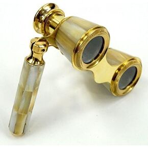 NauticalMart Brass Binocular Mother of Pearl - Opera Binocular