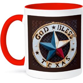 3dRose Coffee Mug, Size - 15oz - Lone star of Texas emblem, Austin, Texas, USA Chuck Haney - Symbols - funny coffee cup gift