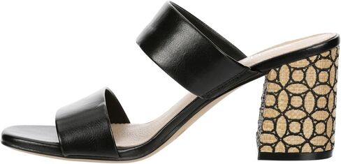 Michael By Michael Shannon Zaina - Women's Two Band Open Square Toe Block Heeled Sandals in Saudi Arabia