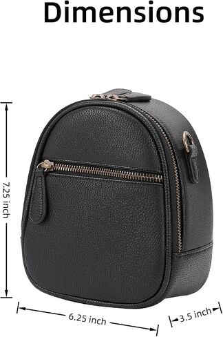 Camera Sling Bag, Waterproof PU Leather Crossbody Camera Bag for DSLR/SLR/Mirrorless, Small Shockproof Case for Photographers, Mini Cute Case 2L Black in Kuwait