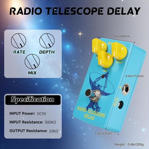 GHOSTFIRE Guitar Distortion Effect Pedal for Electric Guitar (METEORITE DISTORTION) in Saudi Arabia