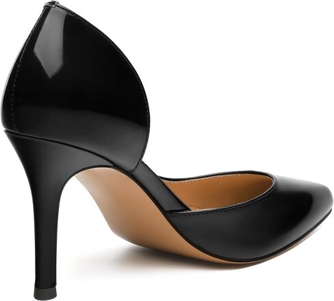 MODENCOCO High Heels for Women Pointed Toe Stiletto Pumps Classic Closed Toe Slip On Heels Patent Porm Party Wedding Dress Shoes 3 Inch in Saudi Arabia