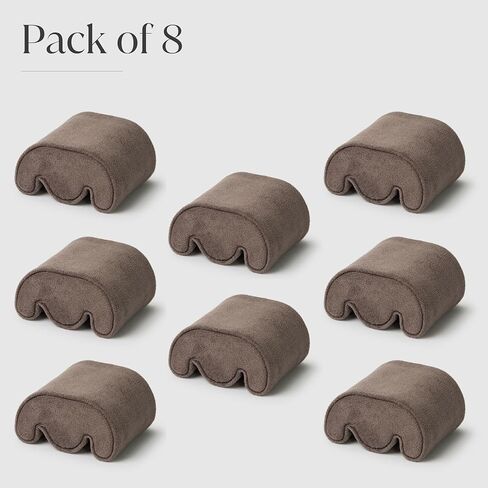 TAWBURY Fraser Watch Case Pillows - Pack of 6 Small Replacement Pillows for Our Fraser Brown Leather Watch Cases | 'M' Shaped Pillows Designed to fit 14.5cm - 17cm Wrists (Brown) in Kuwait