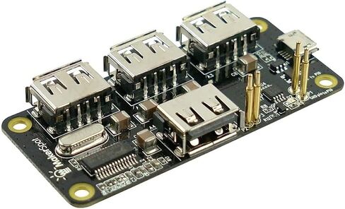 مجموعة أدوات Pi Zero 2 W (Wifi/Bluetooth) الكاملة MakerSpot مع محور USB قابل للتكديس بـ 4 منافذ ومحول HDMI صغير وواقيات أكريليك ومصدر طاقة 5V2.4A in Kuwait
