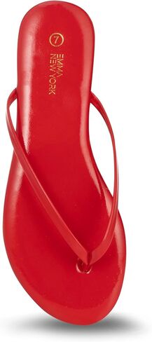 Summer Sandals Flip Flops for Women Vegan Leather Thong Trendy 2025 Dressy Cute in Kuwait