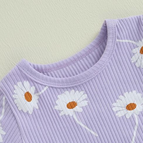 Suolongsama Toddler Baby Girl Girl Close Summer Plust Print Shirt Shirt Shirt Top Shirts Set 2pcs lebbbed ommits in Kuwait