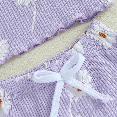 Suolongsama Toddler Baby Girl Girl Close Summer Plust Print Shirt Shirt Shirt Top Shirts Set 2pcs lebbbed ommits in Kuwait