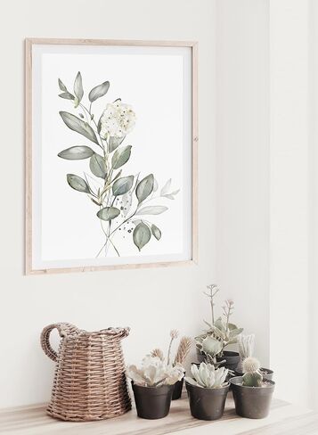 Vintage Botanical Flowers Art Prints (Set of 6) - Unframed - 8x10s | Charming and Classic Floral Décor for Your Home | Living Room Wall Décor | Vintage Wall Art | Vintage Wall Décor | Office Décor in Kuwait