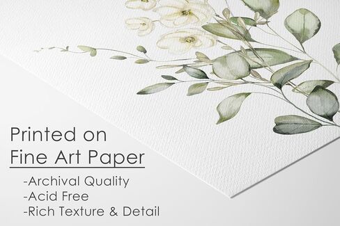 Vintage Botanical Flowers Art Prints (Set of 6) - Unframed - 8x10s | Charming and Classic Floral Décor for Your Home | Living Room Wall Décor | Vintage Wall Art | Vintage Wall Décor | Office Décor in Kuwait