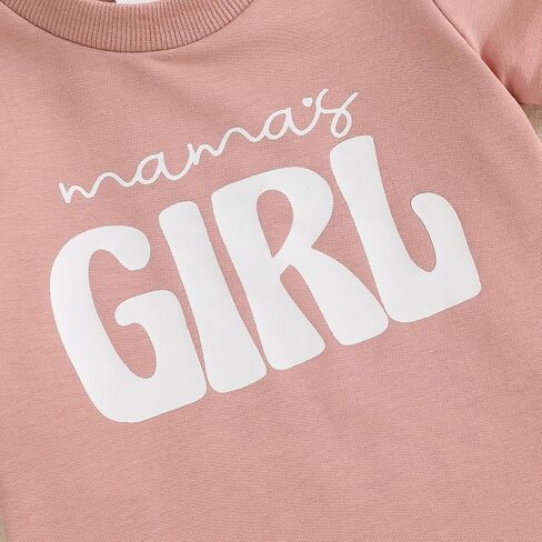 CIYCUIT Toddler Baby Girl Outfit – Short Sleeve Mama’s Girl Print T-Shirt & Daisy Shorts Set – 2-Piece Summer Clothes in Kuwait