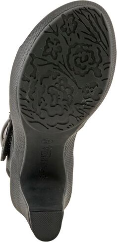 PATRIZIA Women's DADE-WOVEN Hook and Loop Sandals - Textured Faux Leather with Gold Button Accents, Adjustable Fit in Saudi Arabia