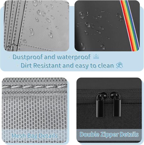 yinke case for polaroid Originals OneStep 2 VF/Now i-type/onEstep+ Camera الفوري ، حقيبة تخزين للحمل الواقية من الغلاف الواقي (أسود مع ألبوم) in Kuwait