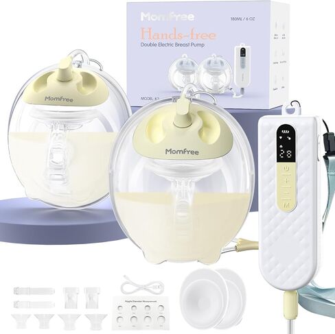 Breast Pump Hands Free K3 Updated, Wearable Breastfeeding Pump with Soft Double-Seal Flange, 1800mAh Long Battery Life & LED Display, 3 Modes & 9 Levels Electric Breast Pumps Portable,15-24mm in Saudi Arabia