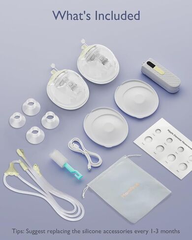 Breast Pump Hands Free K3 Updated, Wearable Breastfeeding Pump with Soft Double-Seal Flange, 1800mAh Long Battery Life & LED Display, 3 Modes & 9 Levels Electric Breast Pumps Portable,15-24mm in Saudi Arabia
