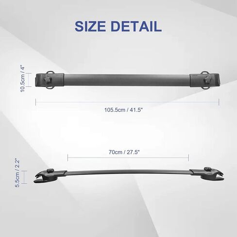 MOSTPLUS Roof Rack Cross Bar Rail Compatible for Toyota Highlander with Side Rails 2008 2009 2010 2011 2012 2013 in Saudi Arabia