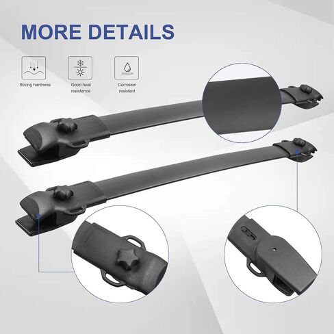 MOSTPLUS Roof Rack Cross Bar Rail Compatible for Toyota Highlander with Side Rails 2008 2009 2010 2011 2012 2013 in Saudi Arabia
