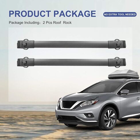 MOSTPLUS Roof Rack Cross Bar Rail Compatible for Toyota Highlander with Side Rails 2008 2009 2010 2011 2012 2013 in Saudi Arabia