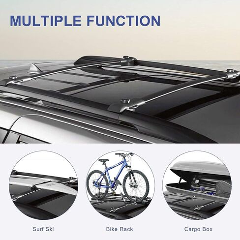 MOSTPLUS Roof Rack Cross Bar Rail Compatible for Toyota Highlander with Side Rails 2008 2009 2010 2011 2012 2013 in Saudi Arabia