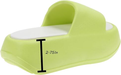 Women's EVA Round Open Toe Platform Cloud Pillow Slides Casual Slip On Comfort Lightweight Chunky Ultra Cushion House Slippers Summer Beach Walking Slide Sandals in Saudi Arabia