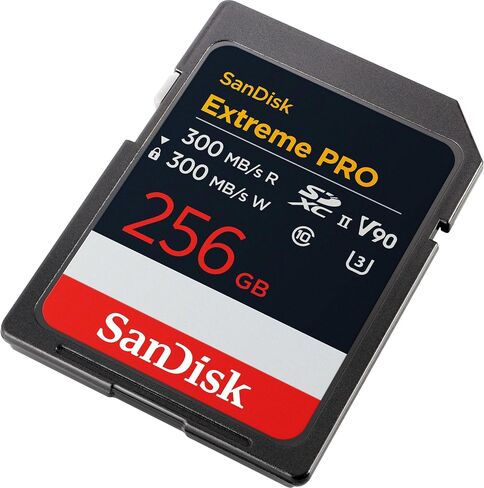 Sandisk 256GB Extreme Pro SDXC UHS-II CARDY-تصل إلى 300 ميجابايت/ثانية سرعات قراءة وكتابة ، V90 ، 8K ، 4K UHD ، SD-SDSDXDM-256G-GN4IN in Kuwait