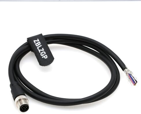 M12 8 Pin A-Coding Male to Female Connector Sensor Waterproof Shielded Signal Aviation High Flex Actuator Cable for Cognex Automation Network Industrial Camera 10M/32.8FT in Kuwait