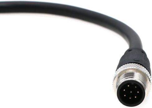 M12 8 Pin A-Coding Male to Female Connector Sensor Waterproof Shielded Signal Aviation High Flex Actuator Cable for Cognex Automation Network Industrial Camera 10M/32.8FT in Kuwait