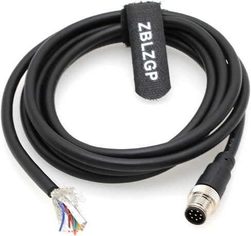 M12 8 Pin A-Coding Male to Female Connector Sensor Waterproof Shielded Signal Aviation High Flex Actuator Cable for Cognex Automation Network Industrial Camera 10M/32.8FT in Kuwait