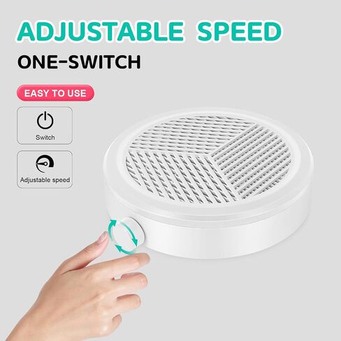 Small Nail Dust Collector, Adjustable Suction, AONOLOVO Portable Nail Vacuum Fan Dust Collector Extractor Suction Machine for Acrylic Dip Nails Removal, White in Saudi Arabia