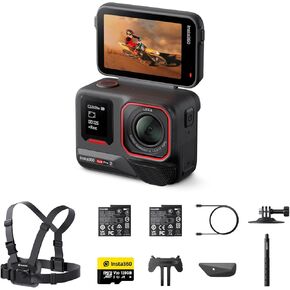 Insta360 Ace Pro 2 Winter Bundle -8K Waterproof Action Camera Co-Engineered with Leica, 1/1.3" Sensor, Dual AI Chip, Leading Low Light, Superior Audio, Flip Screen & AI Editing for Vlogs, Motorcycling